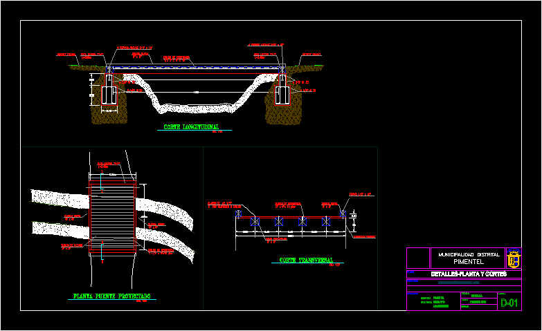 Bridge DWG Plan For AutoCAD Designs CAD