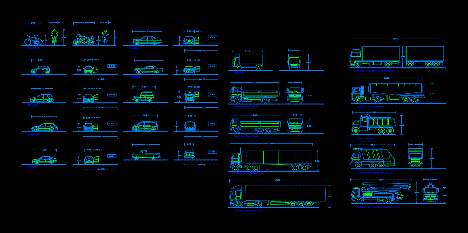 Means Of Transport Blocks DWG Block For AutoCAD Designs CAD