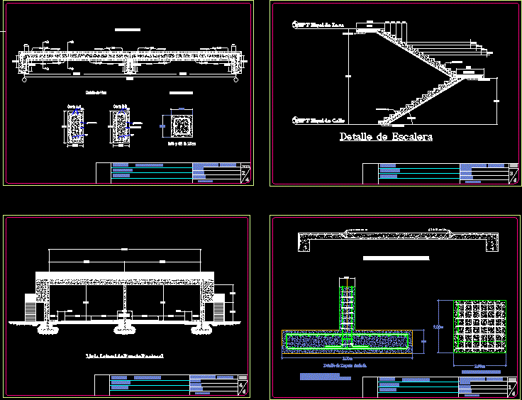 Pedestrian Bridge DWG Plan For AutoCAD Designs CAD