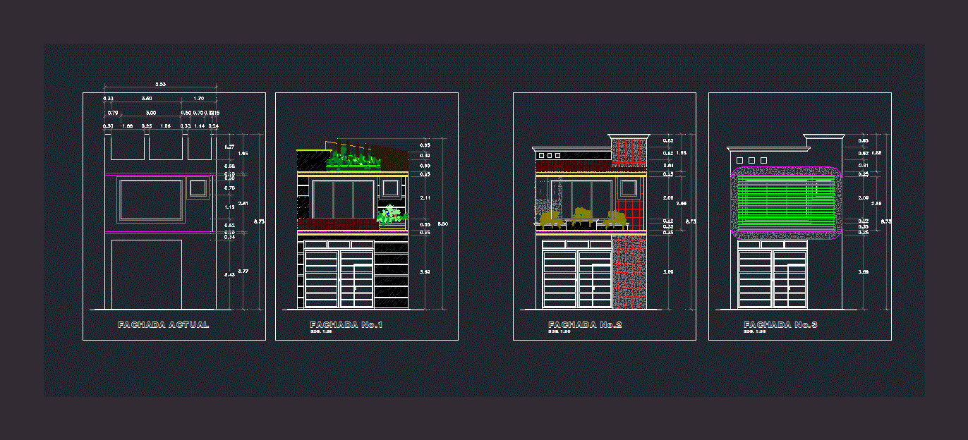 Facade Remodeling Dwg Model For Autocad Designs Cad D B