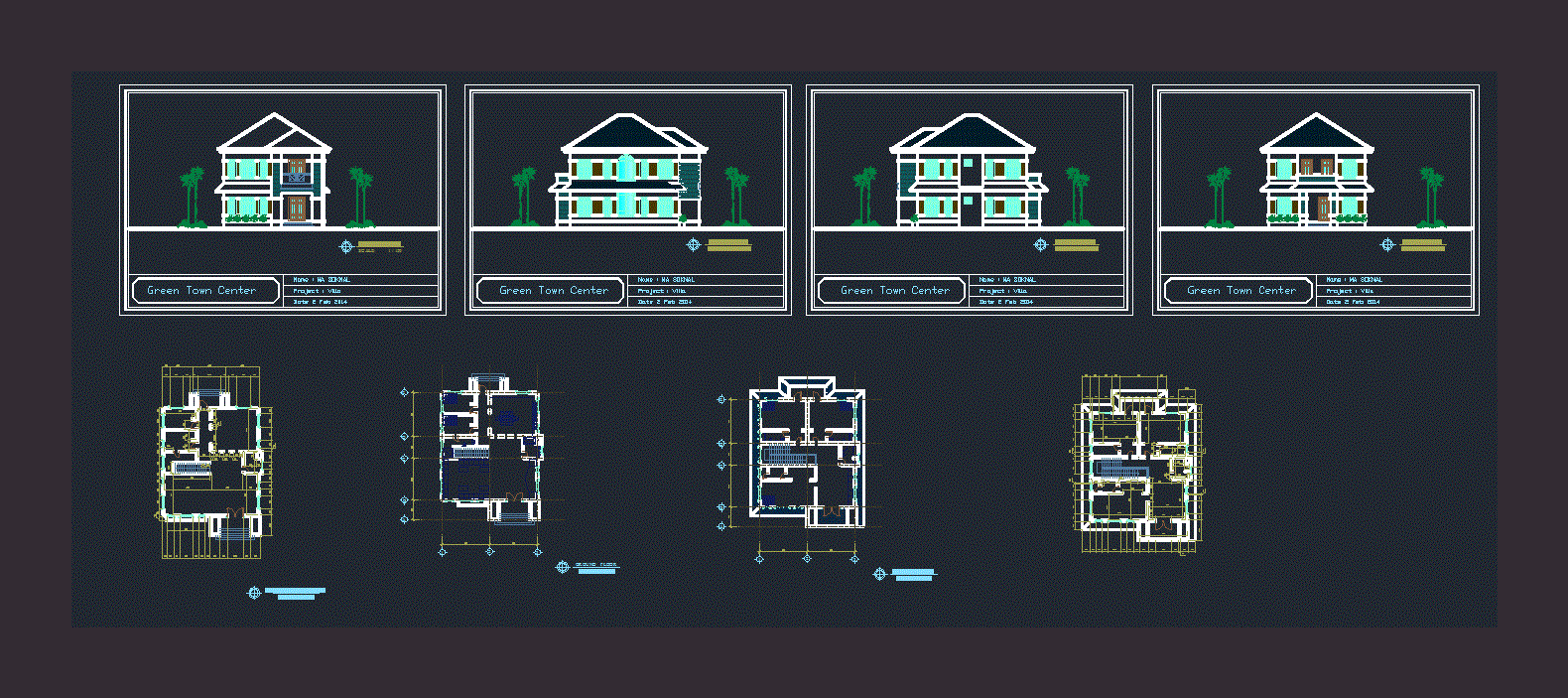 Modern Villa DWG Block For AutoCAD Designs CAD