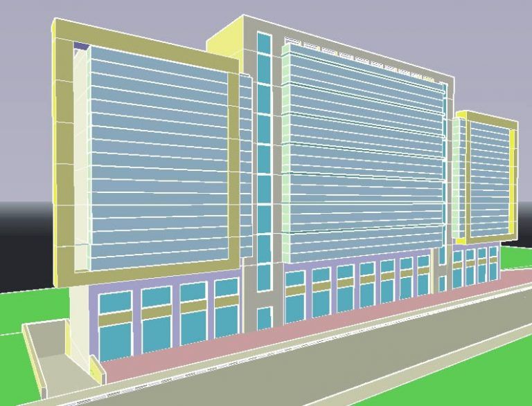 Office Building DWG Block For AutoCAD Designs CAD