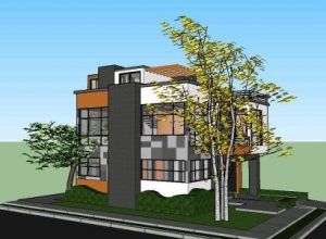 Residential House D Skp Detail For Sketchup Designs Cad