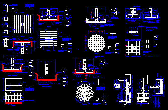 Footing Details DWG Detail For AutoCAD Designs CAD