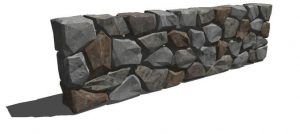 Stone Wall D Skp Model For Sketchup Designs Cad