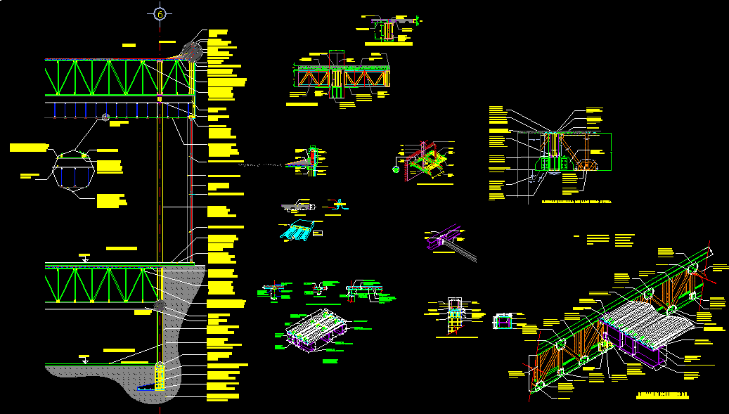 Plano Estructural Autocad