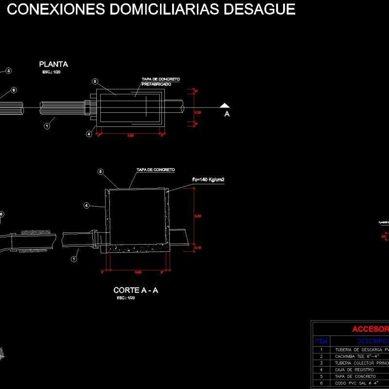 Domiciliary Connection DWG Block For AutoCAD Designs CAD