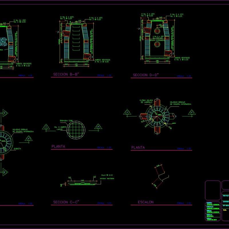 Inspection Chamber Wastewater Drains Dwg Detail For Autocad Designs Cad