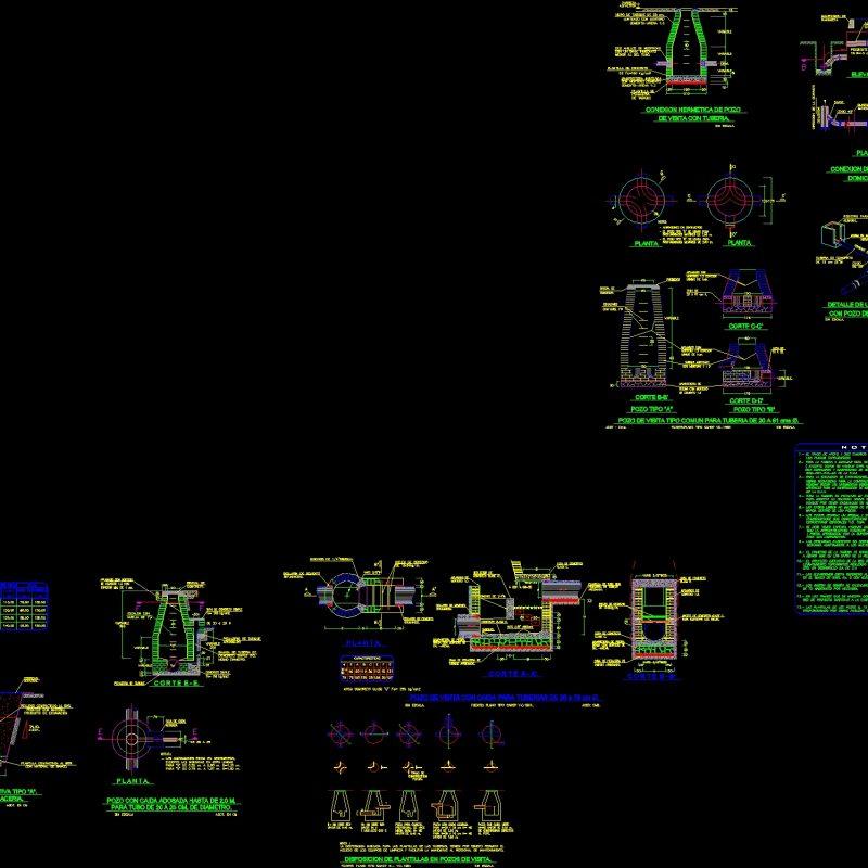 Sanitary Details Sewer Dwg Detail For Autocad Designs Cad