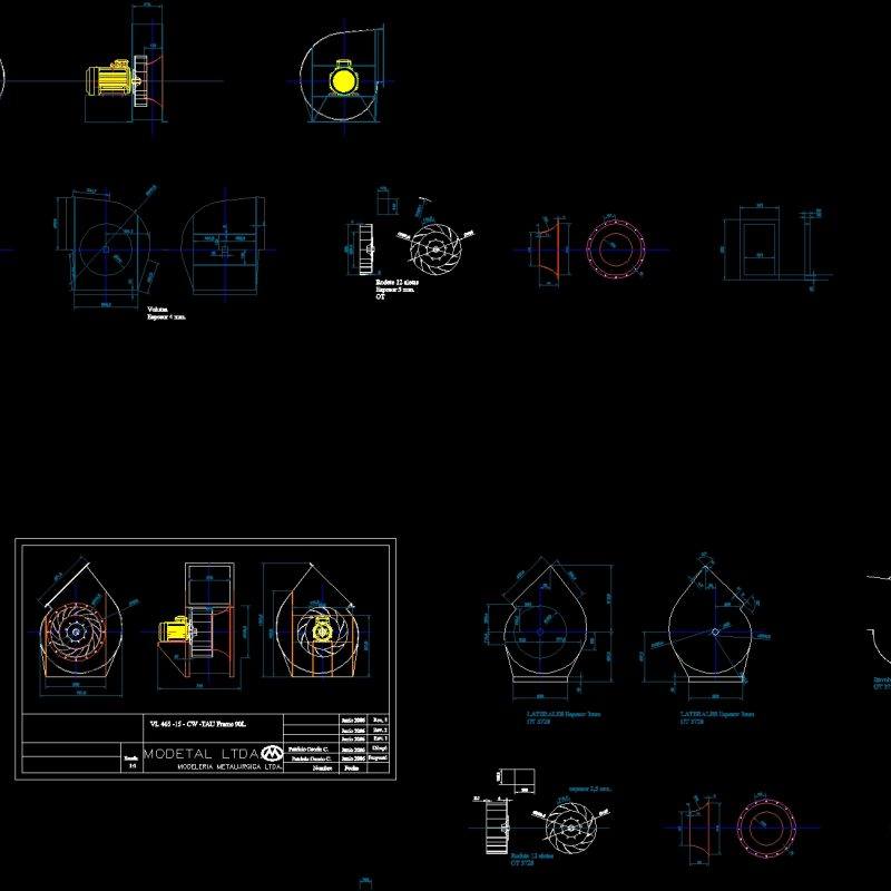 Vl Centrifugal Fan Dwg Model For Autocad Designs Cad