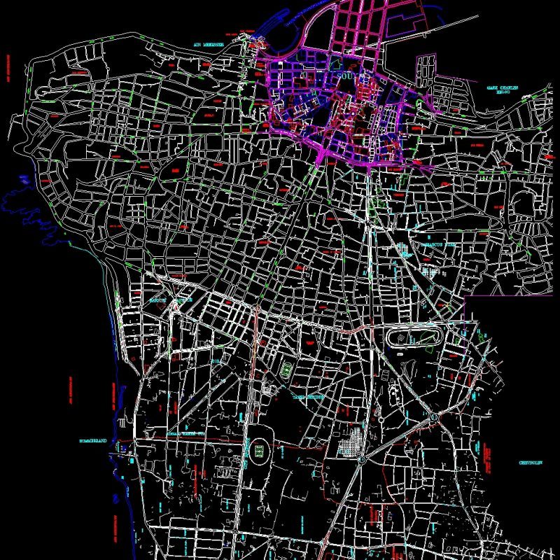 Beirut Maps Dwg Detail For Autocad Designs Cad