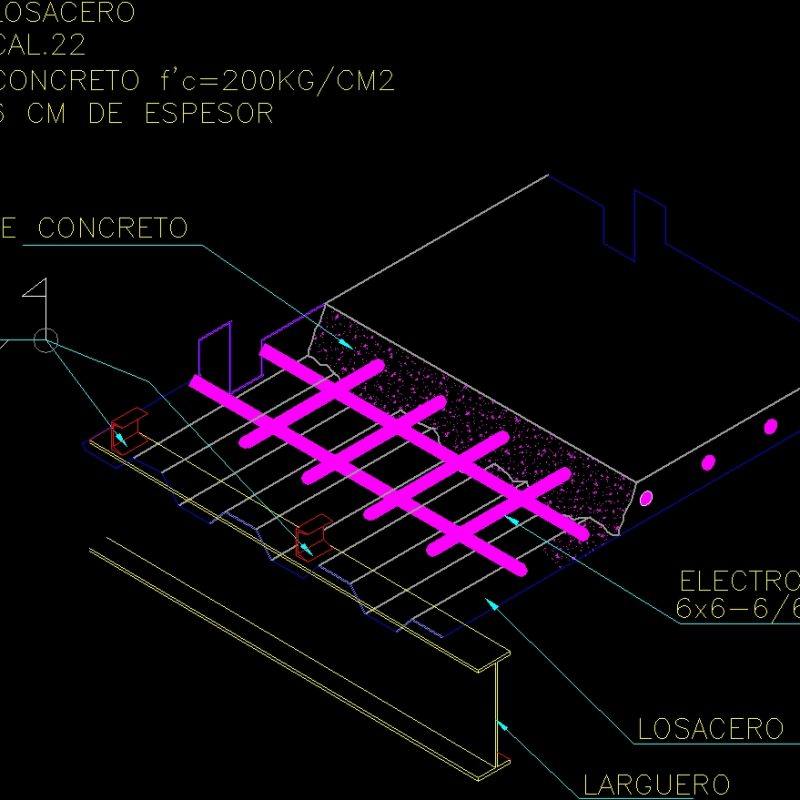 Detail Losacero DWG Detail For AutoCAD Designs CAD