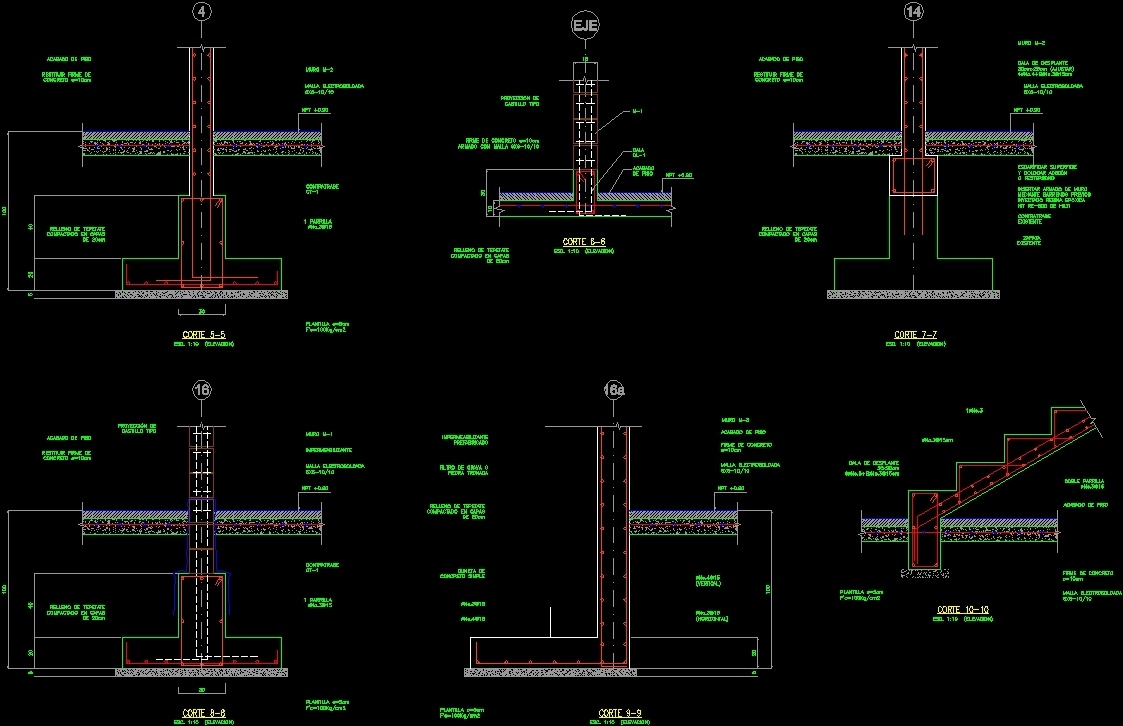 Details Cimentacion DWG Detail For AutoCAD Designs CAD