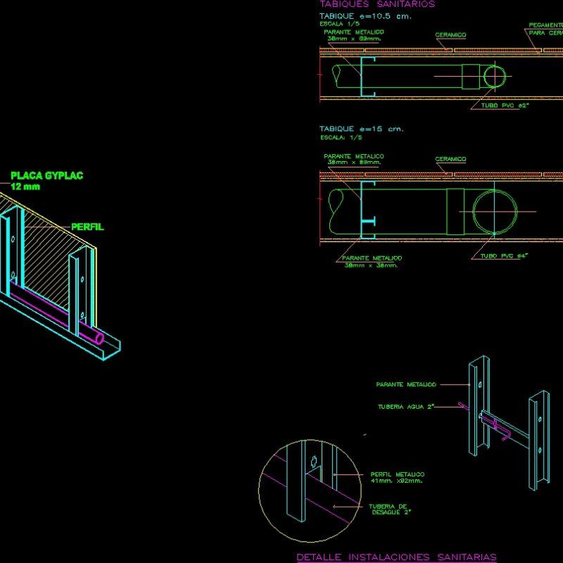 Drywall Details Dwg Detail For Autocad Designs Cad