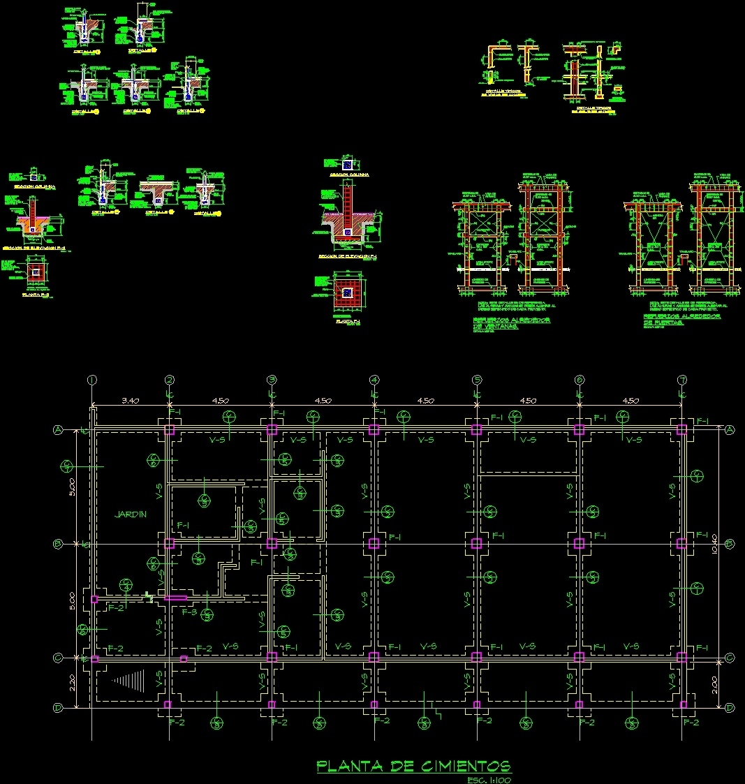 Foundation Dwg Detail For Autocad Designs Cad