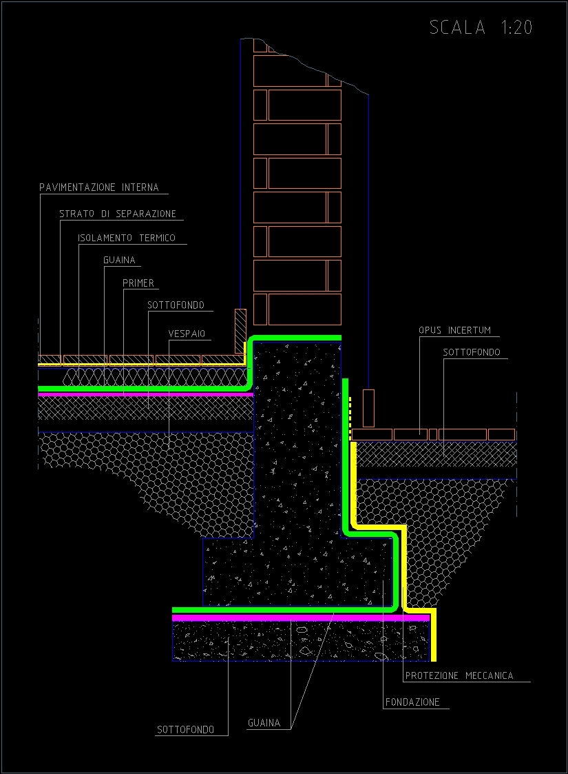 Foundation Foundation Wall Dwg Detail For Autocad Designs Cad