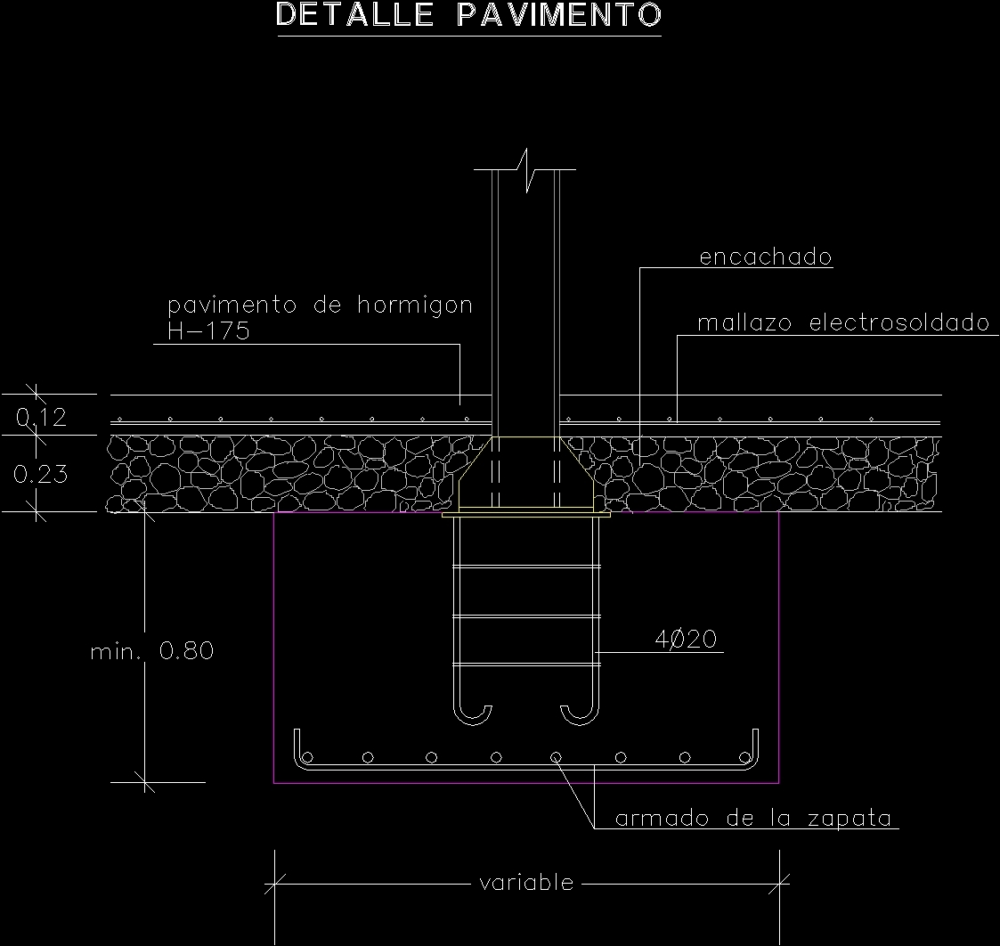 Foundations DWG Detail For AutoCAD Designs CAD