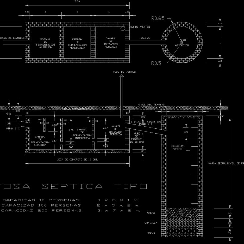 Septic Tank Dwg Block For Autocad Designs Cad