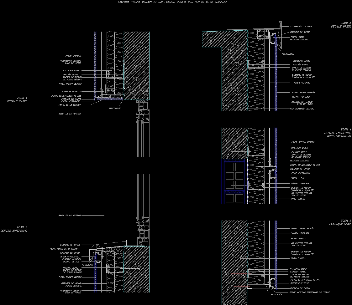 Ventilated Facade Detail Trespa Dwg Detail For Autocad Designs Cad