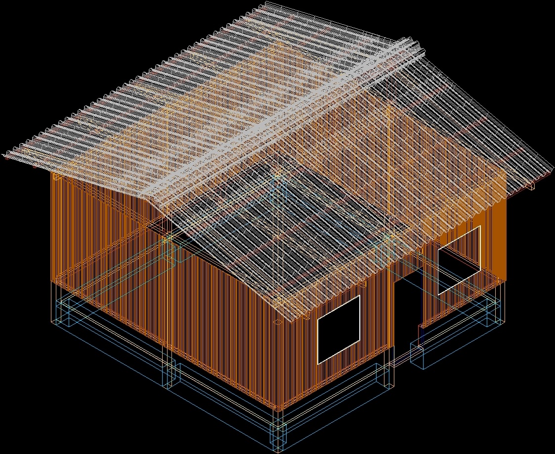 Eames House Dwg Block For Autocad Designs Cad