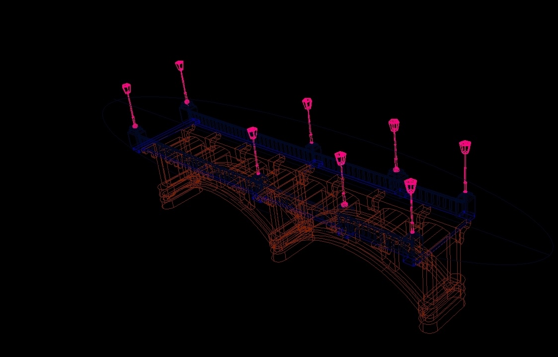 Pedestrian Bridge DWG Block For AutoCAD Designs CAD