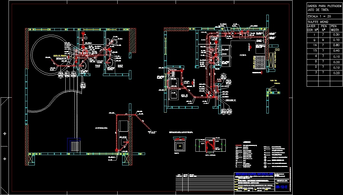 Sanitary Installation DWG Detail For AutoCAD Designs CAD