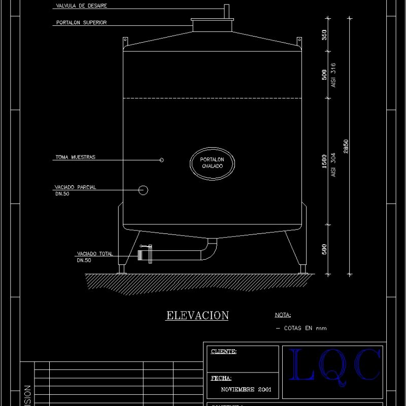 Tank Water Reserve DWG Block For AutoCAD Designs CAD