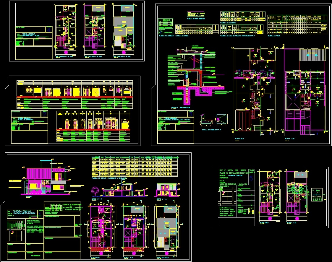 Plano De Instalaciones Electricas En Autocad Cbd