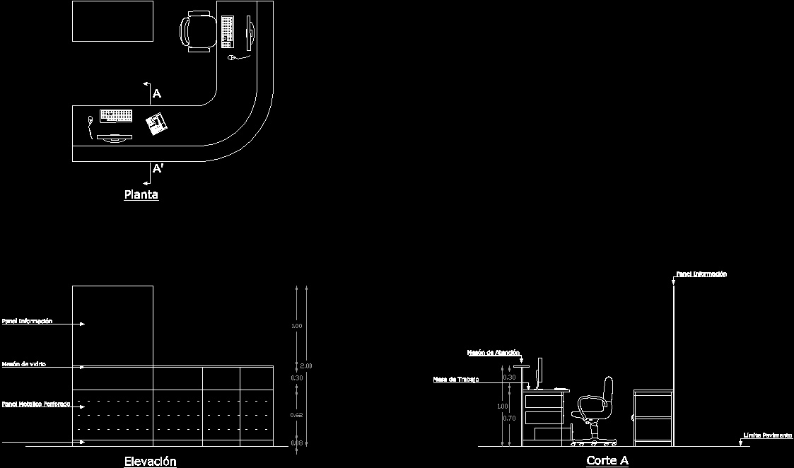 Reception Table DWG Plan For AutoCAD Designs CAD