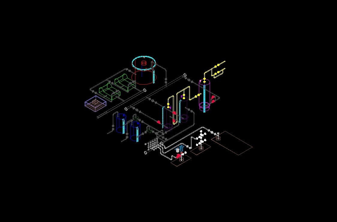 Refinery D Dwg Model For Autocad Designs Cad