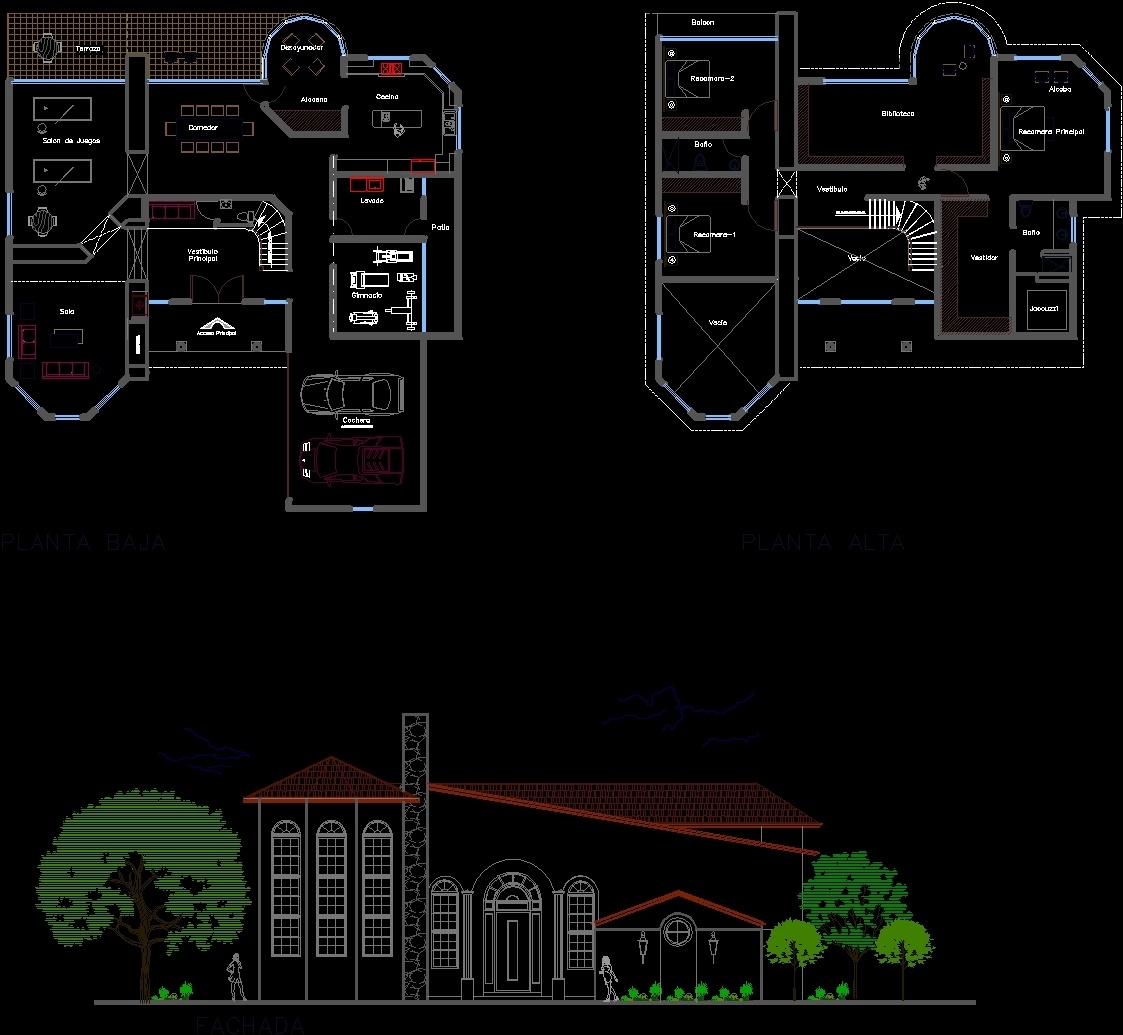 Residence Dwg Block For Autocad Designs Cad