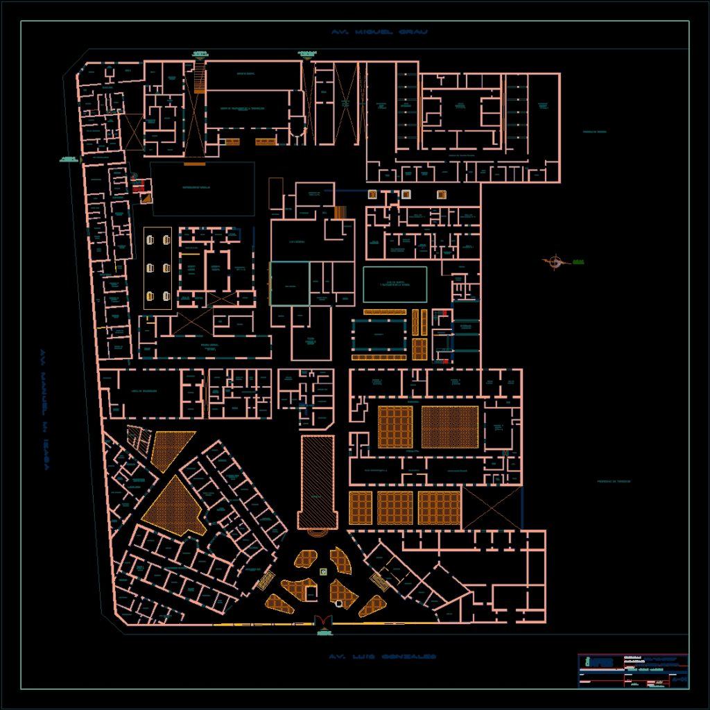 Older Hospital Layout DWG Block For AutoCAD Designs CAD