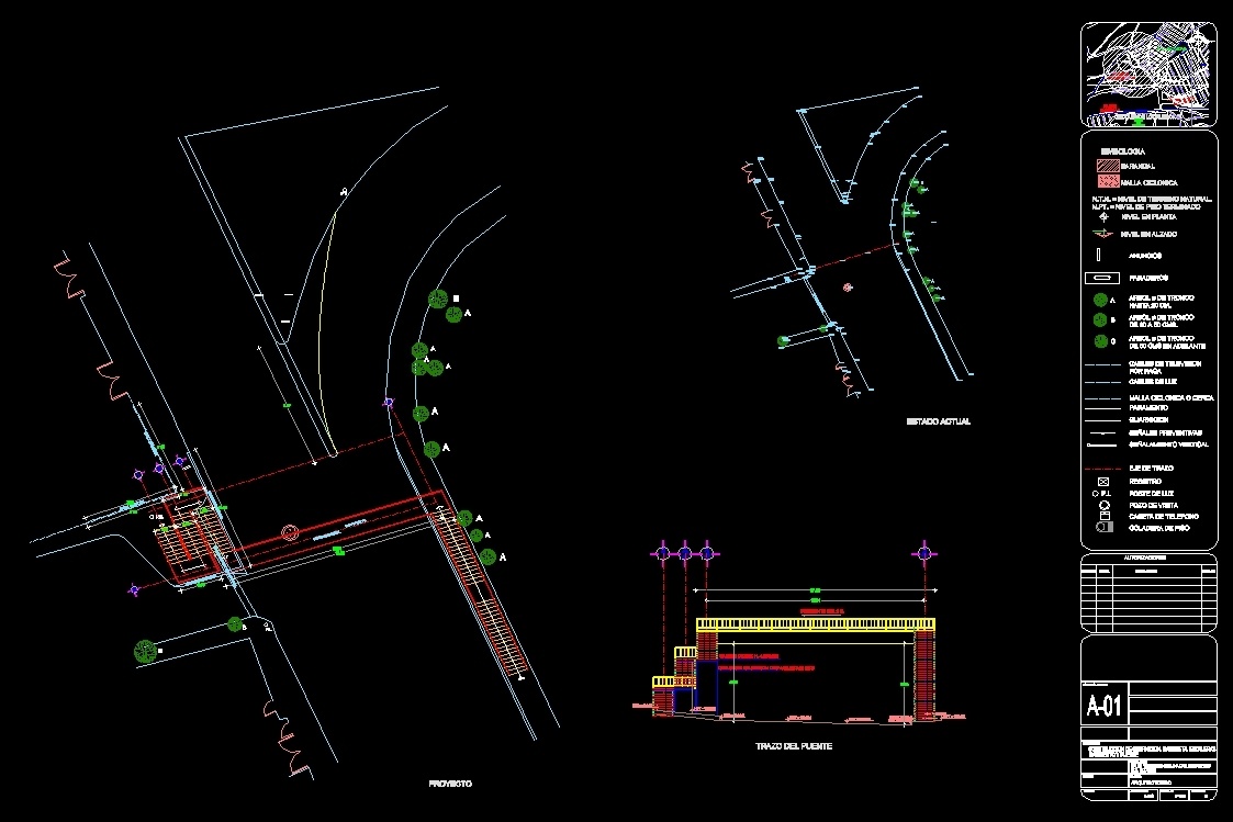 Pedestrian Bridge DWG Block For AutoCAD Designs CAD