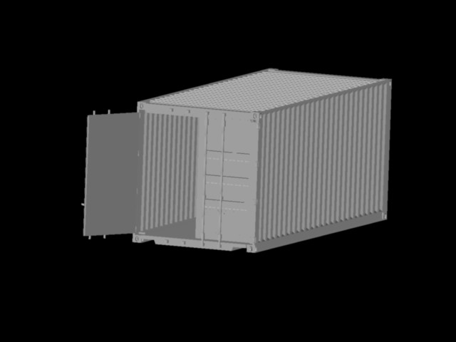 20 Ft Container 3D DWG Detail for AutoCAD • Designs CAD