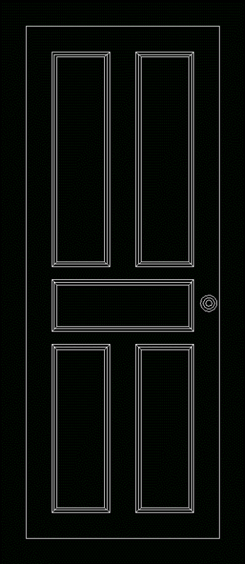 Door 2D DWG Block for AutoCAD