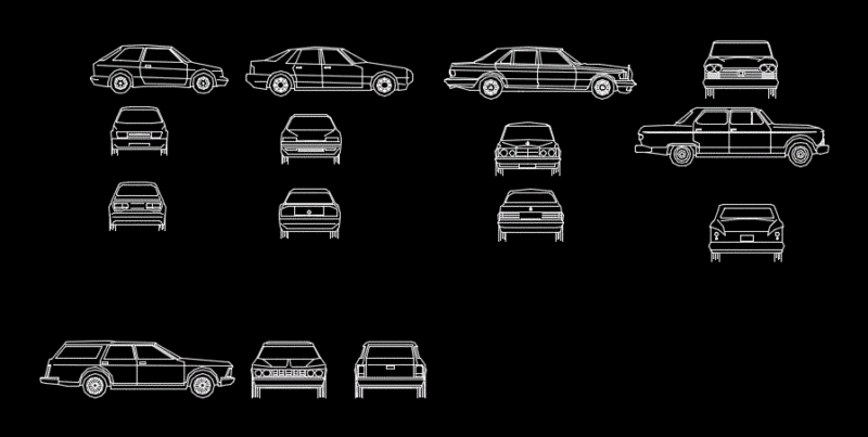 Vehicles 2D DWG Elevation for AutoCAD