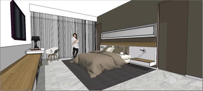 Bedroom 3D SKP Model for SketchUp • Designs CAD