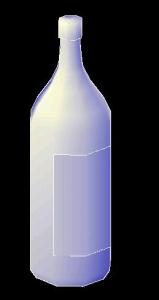 Bottle 3D DWG Model for AutoCAD