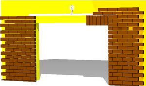 Brick Detail On Opening 3D DWG Detail for AutoCAD