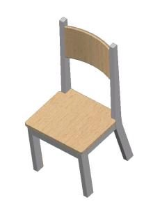 Chair 3D DWG Model for AutoCAD