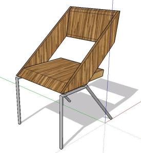 Chair 3D SKP Model for SketchUp