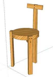 Chair – Giraffe 3D SKP Model for SketchUp