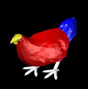 3d chicken