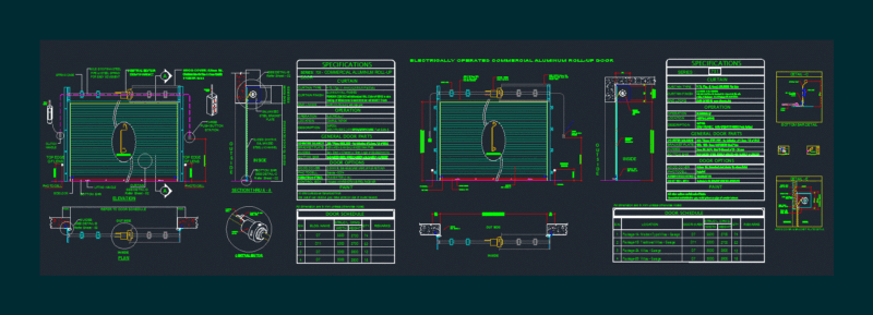 Detail Of The Shutter Door 3D DWG Detail for AutoCAD