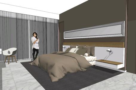 Double Bed Bedroom 3d 3ds Model For 3d Studio Max Designs