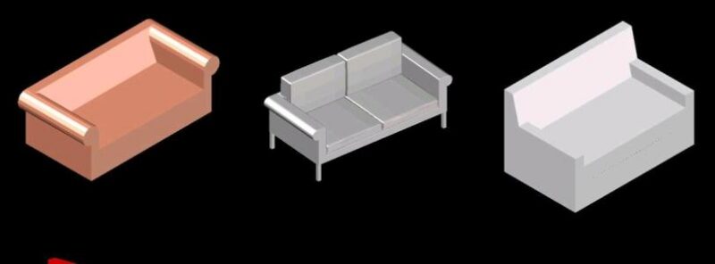 Furniture 3D DWG Model for AutoCAD