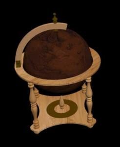 Globe Terraqueo 3D 3DS Model for 3D Studio Max