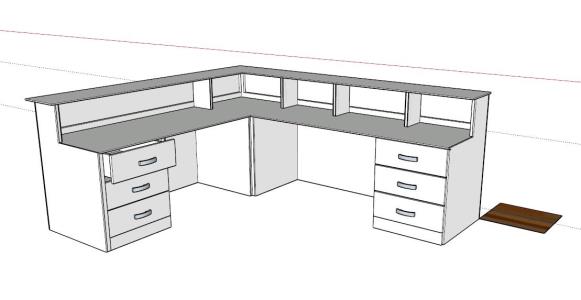 drawing kitchen cabinets in sketchup