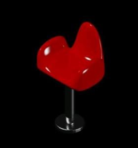 Metal Chair 3D DWG Model for AutoCAD