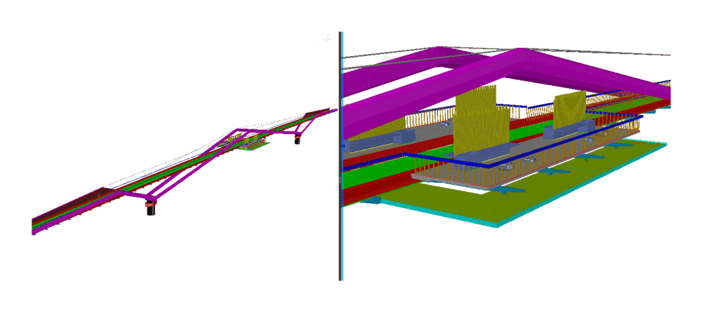 Pedestrian Bridge 3D DWG Model for AutoCAD